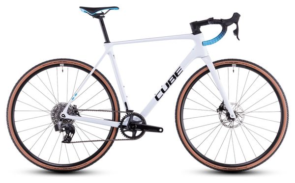 Vélo de cyclocross CUBE Cross Race C:62 Race polarwhite´n´blue.
