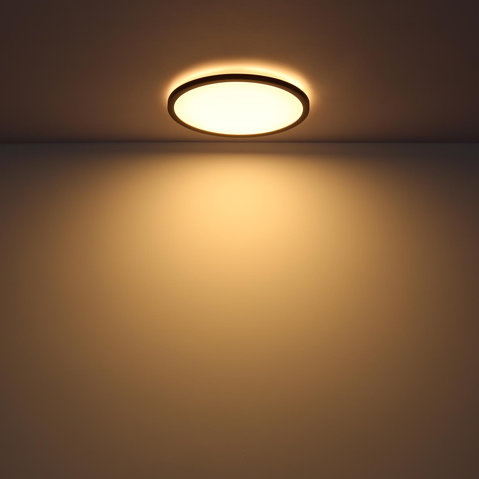 LED-Panelleuchte - schwarz - dimmbar