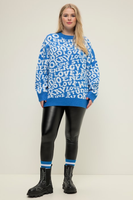 Leggings, Tight Legs, HighWaist, shiny Coating, Elastikbund