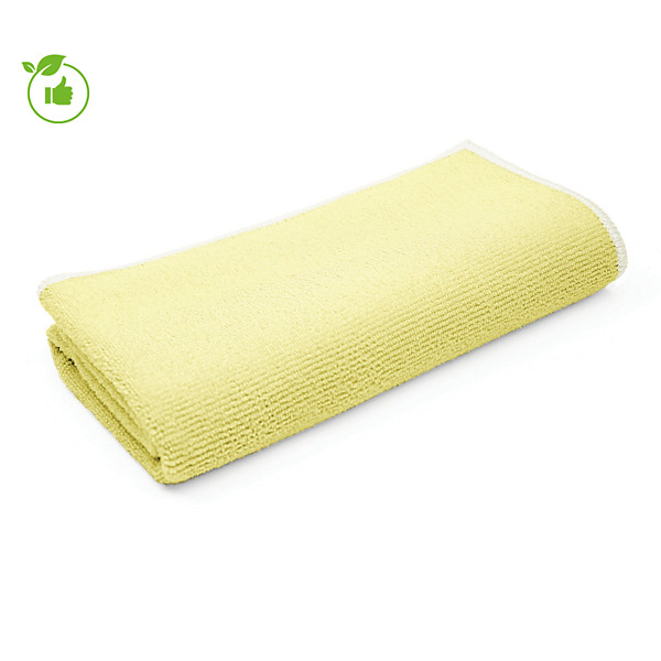 Lavettes microfibres Greenspeed Re-belle 40 x 40 cm jaunes, lot de 5