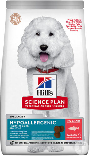 Hill's Science Plan Dog Food Adult Hypoallergenic Medium Avec Saumon 14kg