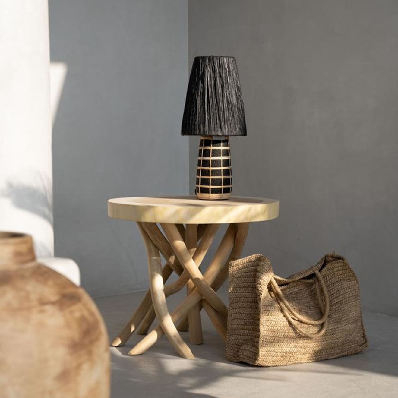 Bazar Bizar Cabas Ti Amo naturel - 50x20x38 cm