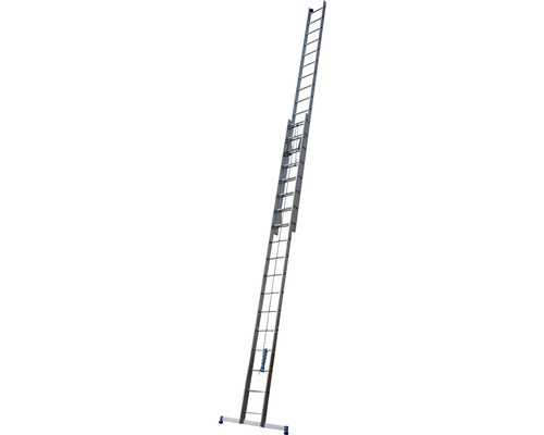 WERNER Aluminium kabelladder, 2-delig, 2 x 18 sporten, werkhoogte 8,7 m