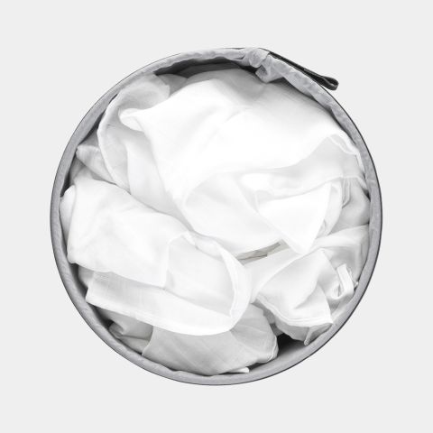 Wasbox, 35 liter, kunststof deksel - White