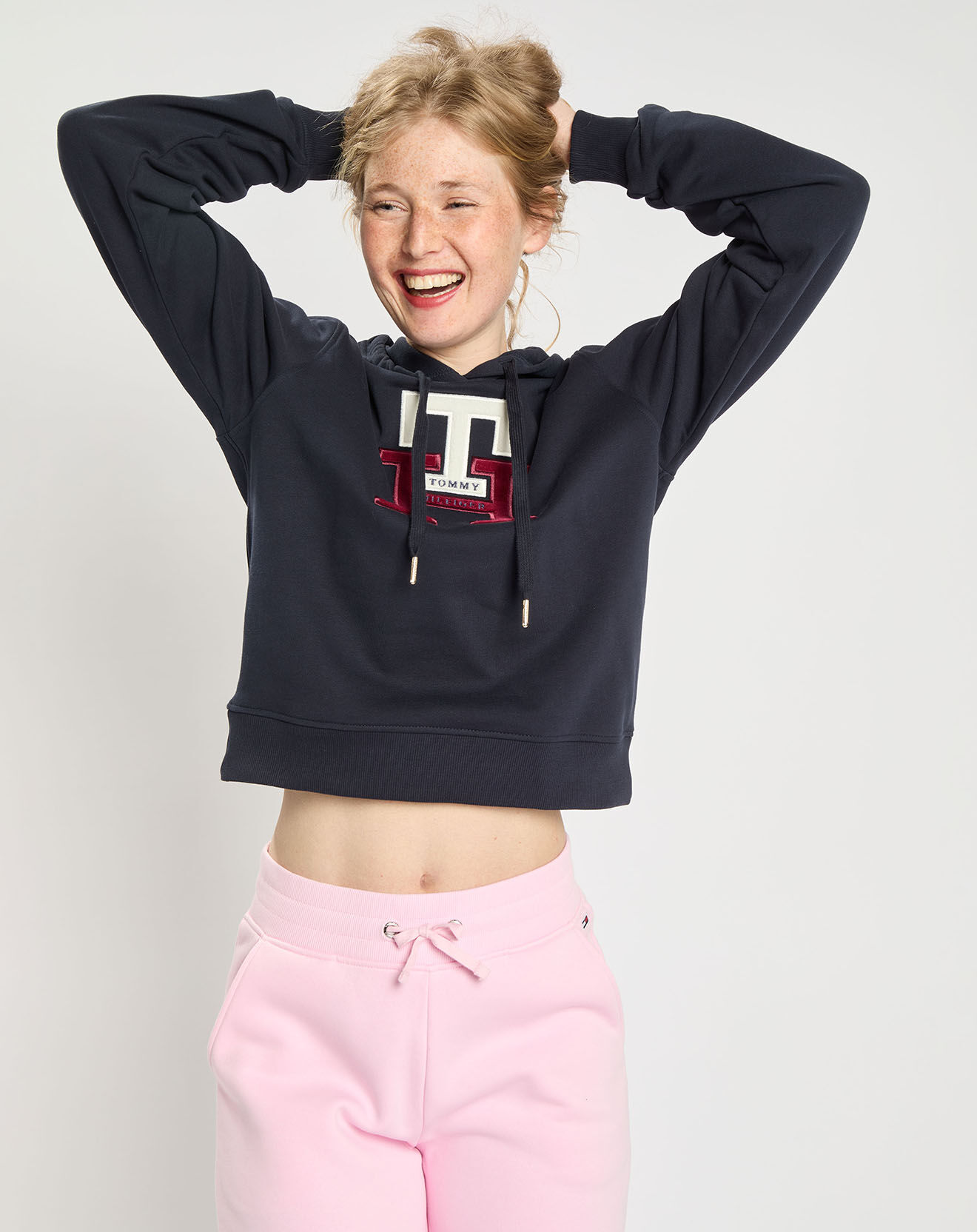 Tommy Hilfiger Sweat à capuche Monogram bleu marine