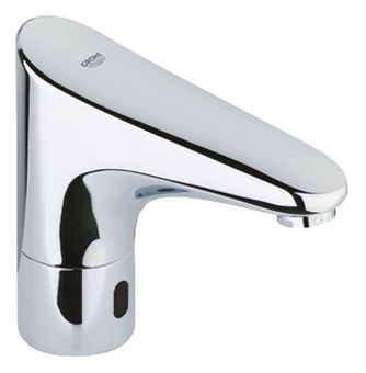 Grohe Europlus E 1-gats wastafelkraan met infraroodsensor 230V chroom