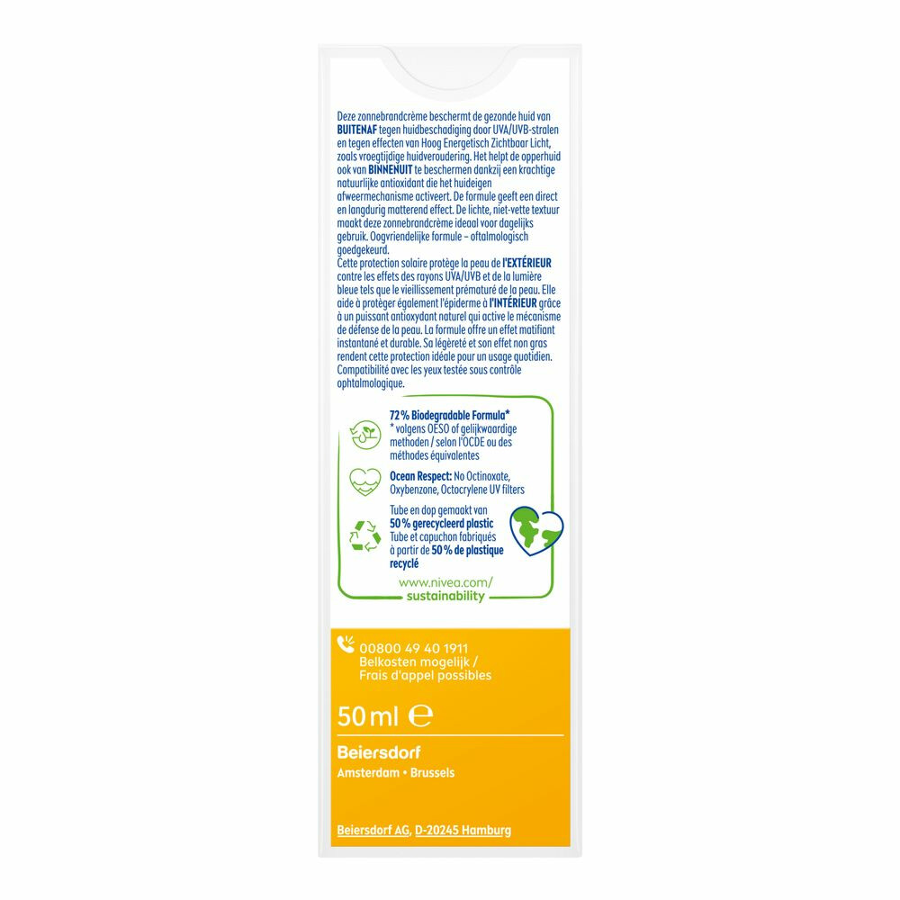 Nivea Sun UV Face Shine Control SPF 3050 ml