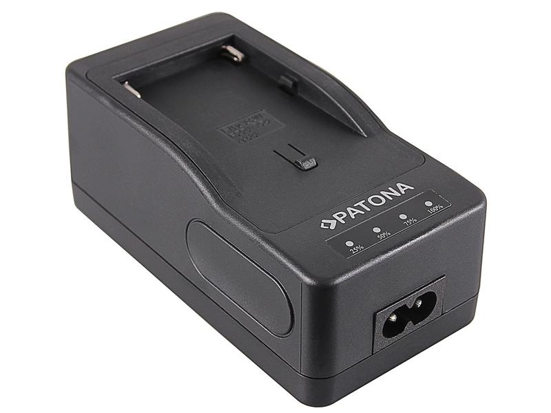 Patona Ladegerät Sony NP-F550/750/960 Schnellladegerät mit integriertem Abschaltsystem