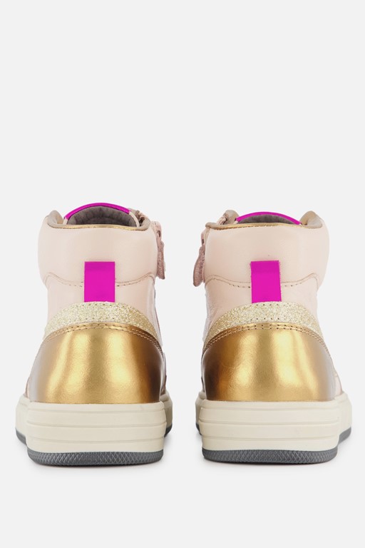 Muyters Metallic Sneakers roze Leer