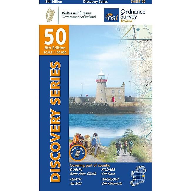 ORDNANCE SURVEY - 50 DUBLIN KILDARE IRLANDE 1 50 000