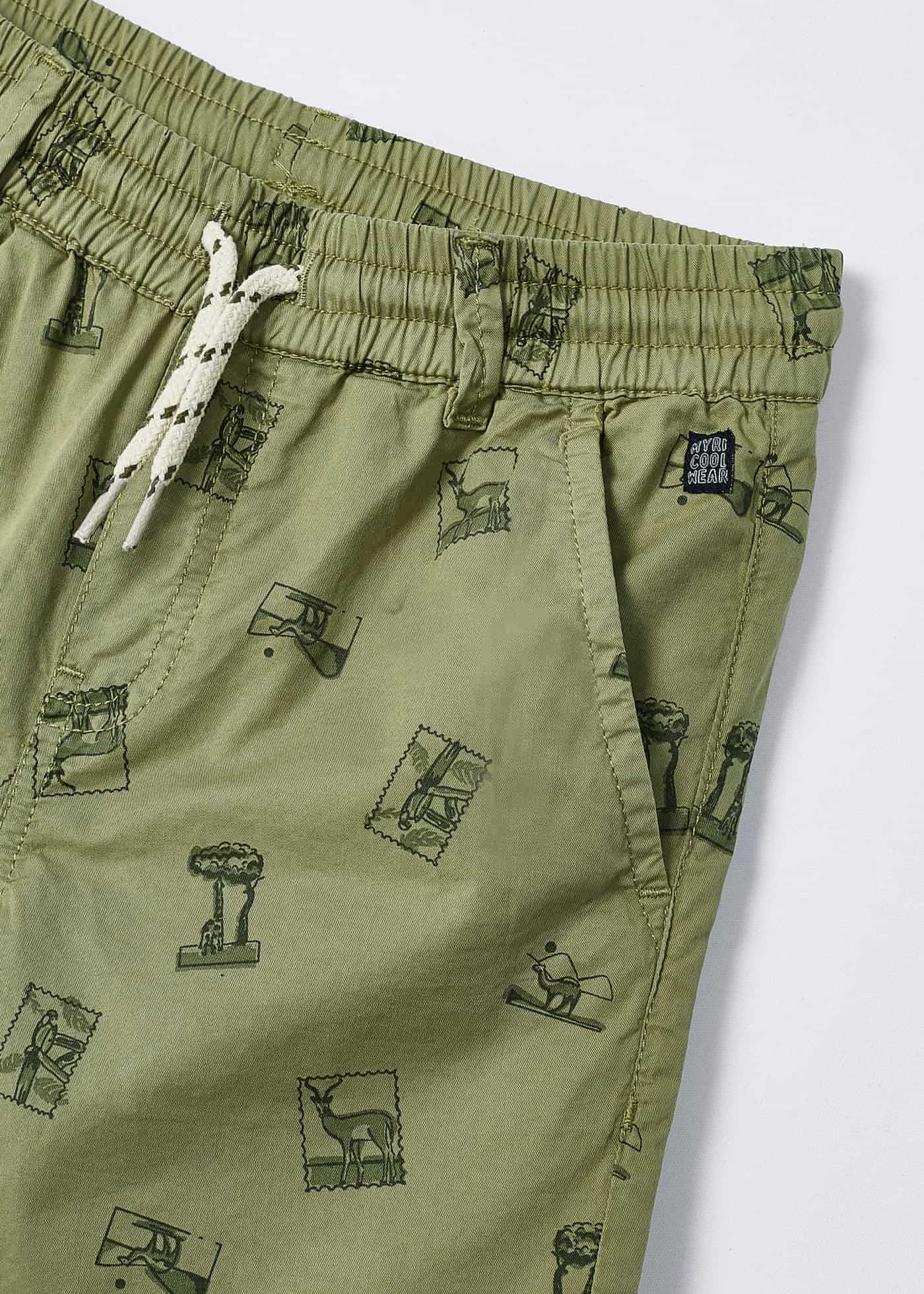Bermudas de algodão estampadas para meninos