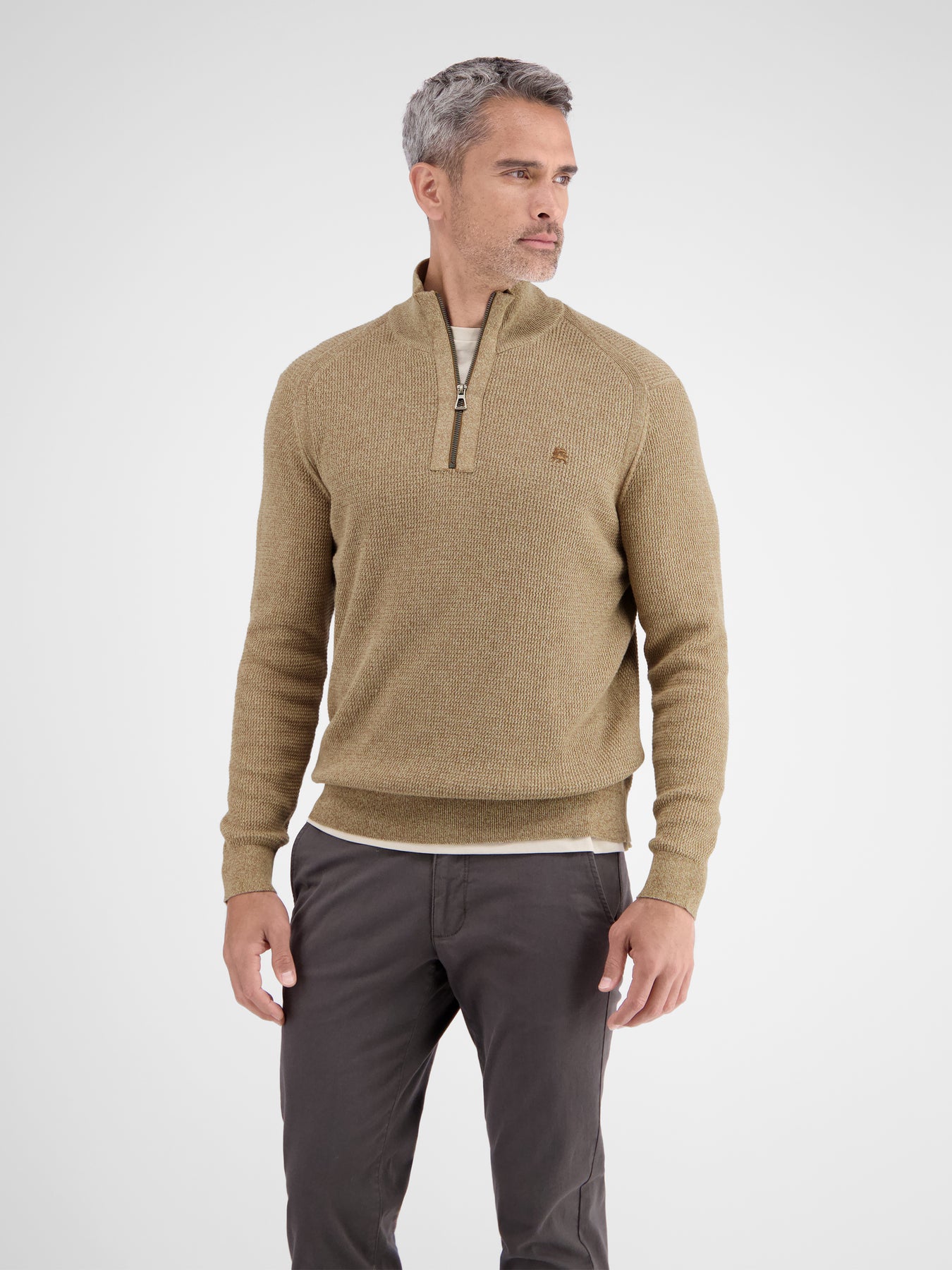 Herren Stricktroyer in Melange-Optik