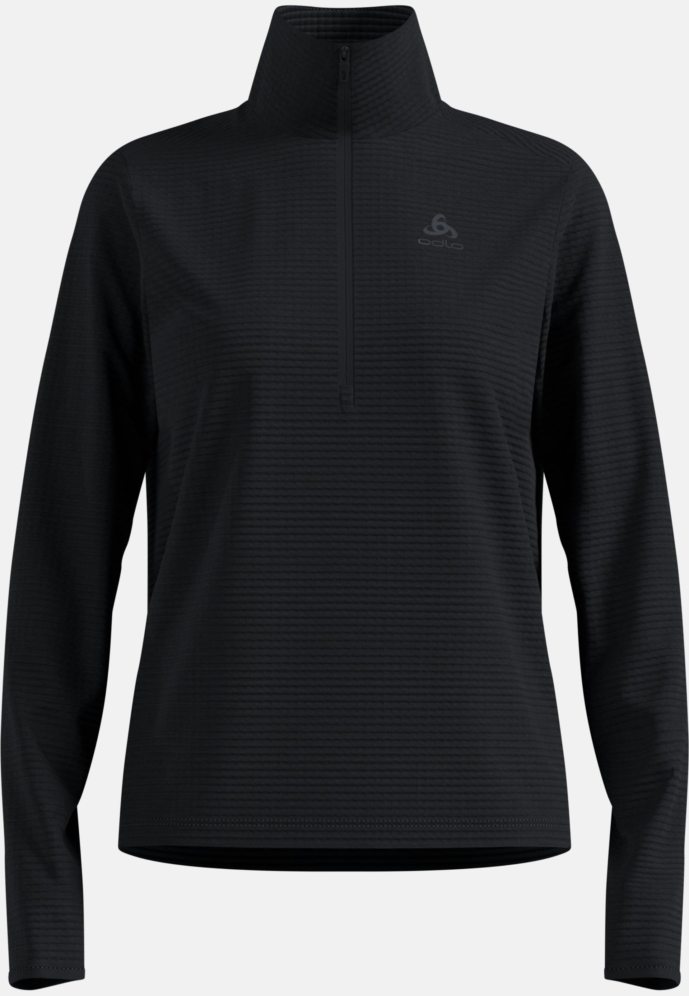 Essentials Thermal Laufshirt mit Halbreissverschluss in black