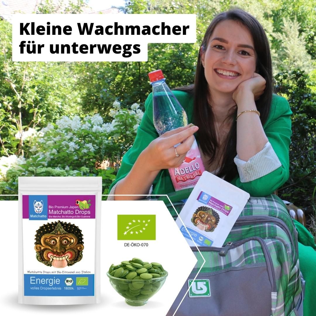 Matchatto Matcha Presslinge Guarana & Zitrone Bio