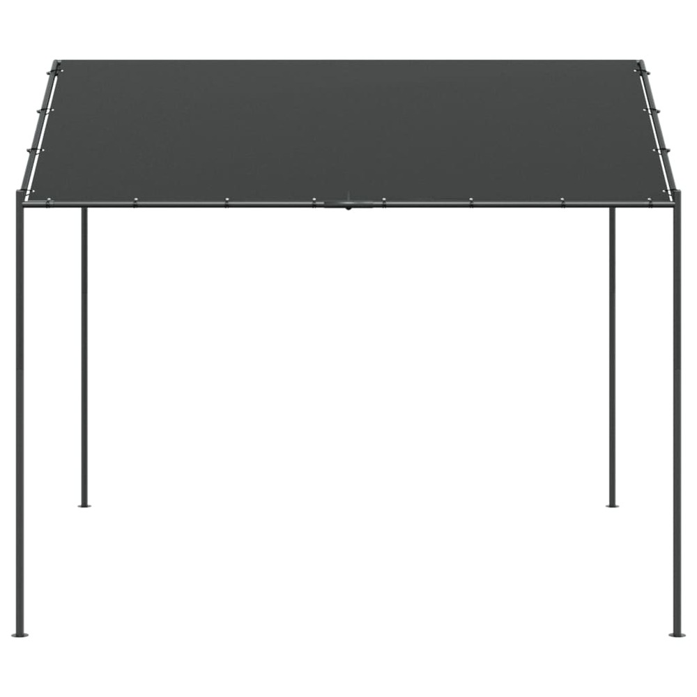 Tente à auvent anthracite 4x3 m acier et tissu