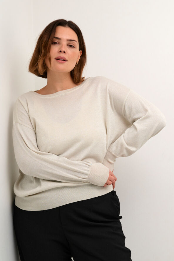 Kaffe Curve KCregitta Knit Pullover Turtledove