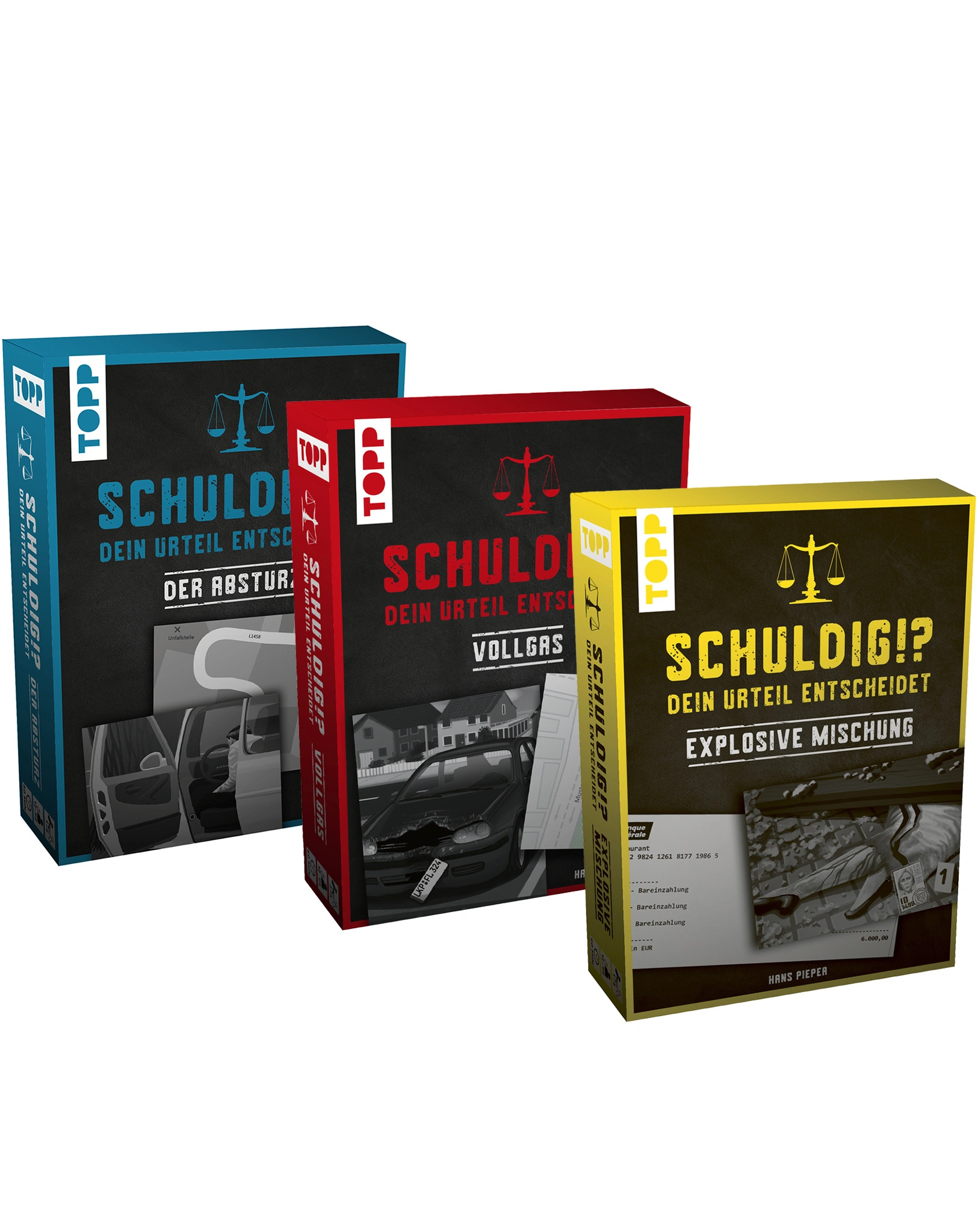 Schuldig?! Dein Urteil entscheidet (Fall 1-3) Display 3 x 4 Ex.