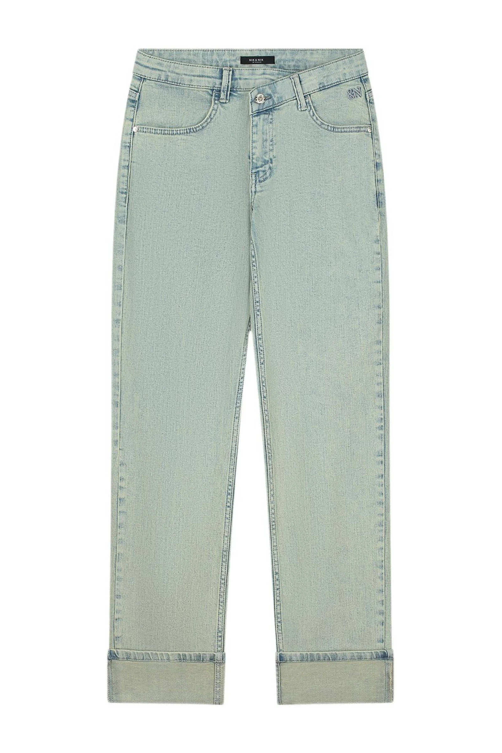 NIK&NIK slim fit jeans Fenna green cast