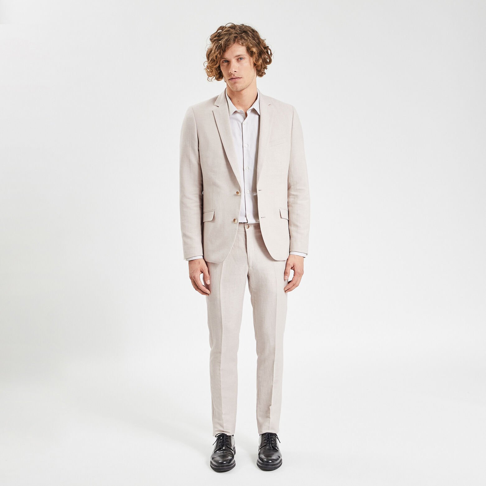 Veste de costume slim Beige
