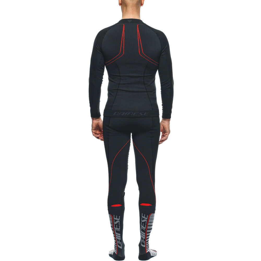 Dainese - T-shirt Thermique No Wind Thermo LS Noir / Rouge