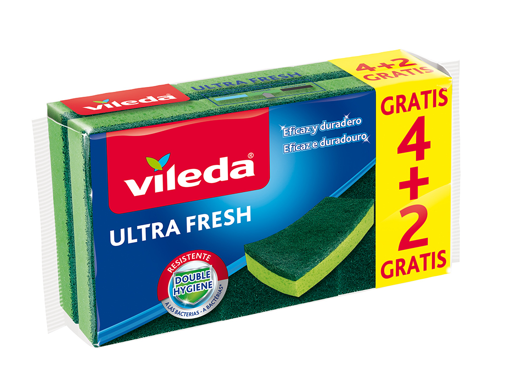 ESFREGÃO VILEDA ULTRA FRESH 4 2 UN
