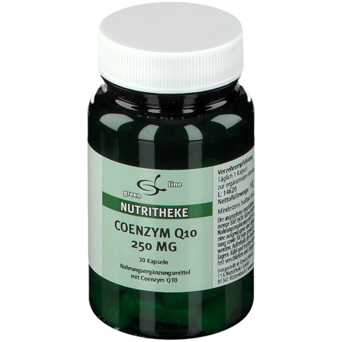 green line NUTRITHEKE Coenzym Q10 250 mg