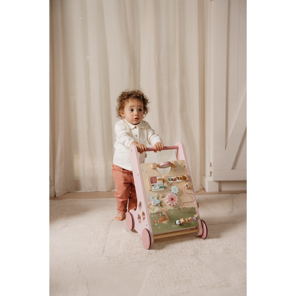 Køb Little Dutch Fairy Garden Pink Multi-Aktivitets Gåvogn