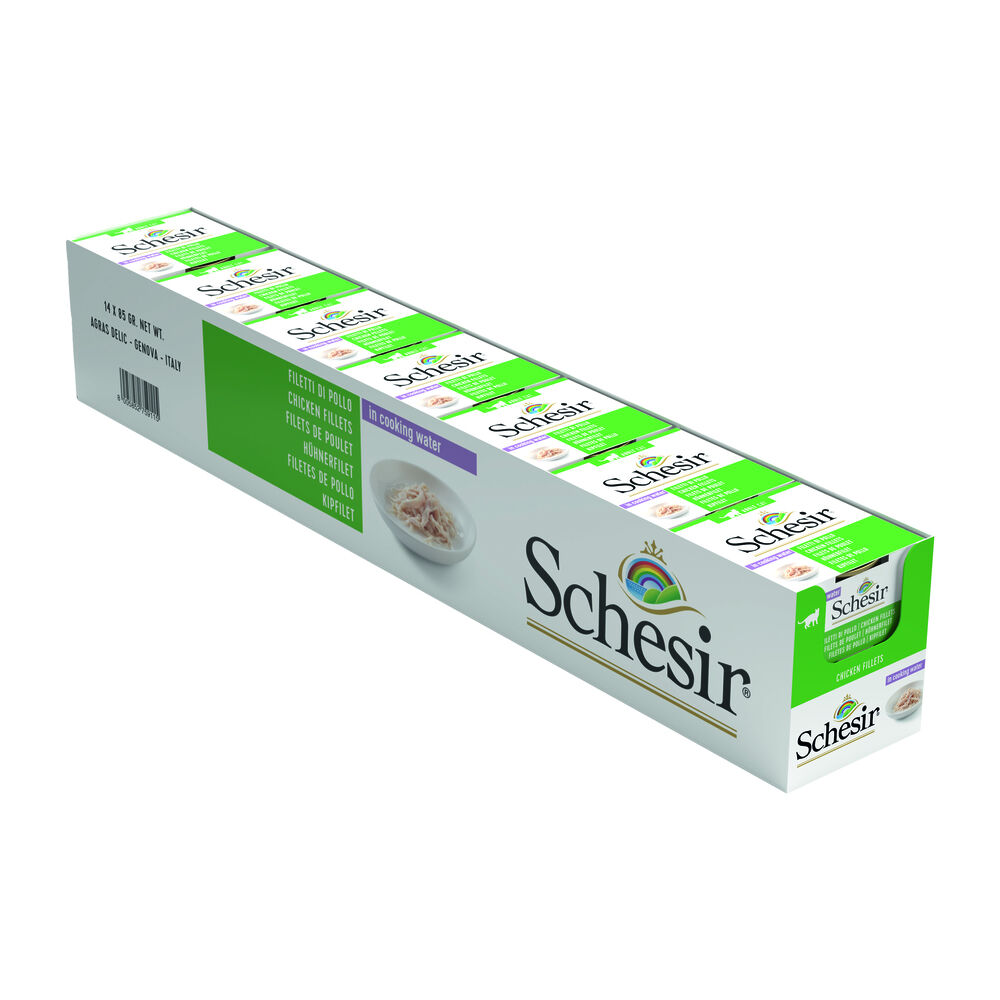 Schesir - Kattenvoer in water gekookt - 85 Gram - kip