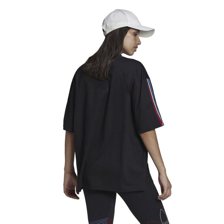 adidas Adicolor Tricolor Oversize T-shirt Sort