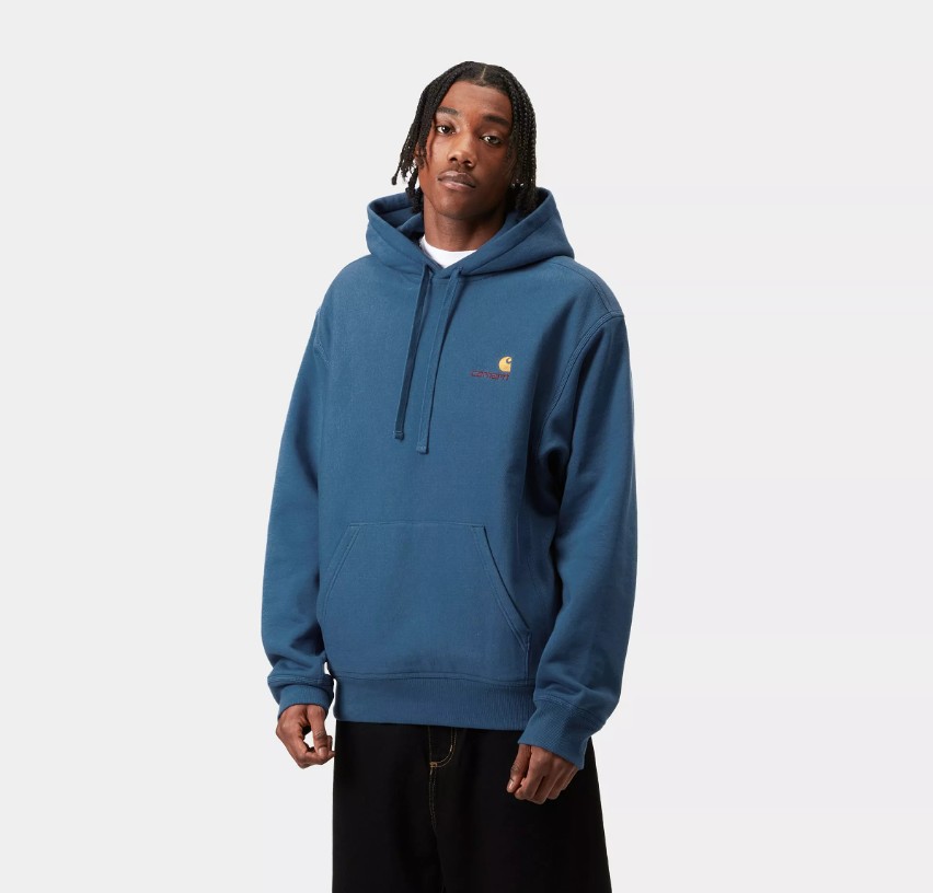 Carhartt WIP Hooded American Script Sweat Natural