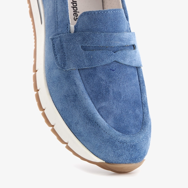 Hush Puppies blauwe leren instappers