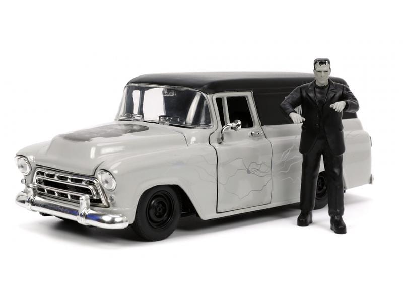 Jada Toys Chevy Suburban Frankenstein 1:24 1957 Chevy Suburban mit Frankenstein Figur