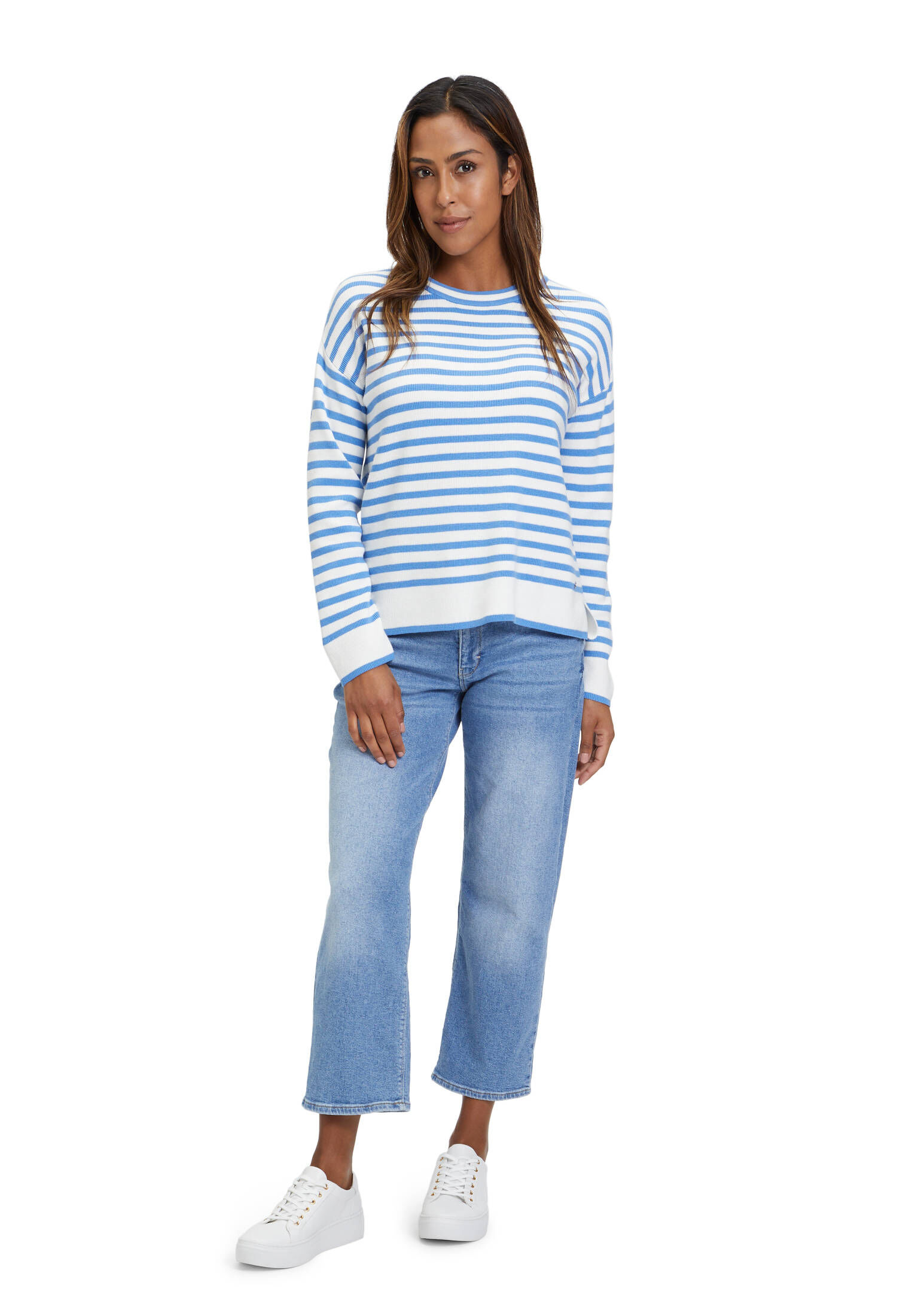 Betty & Co| Damen Strickpullover mit Rundhalsausschnitt