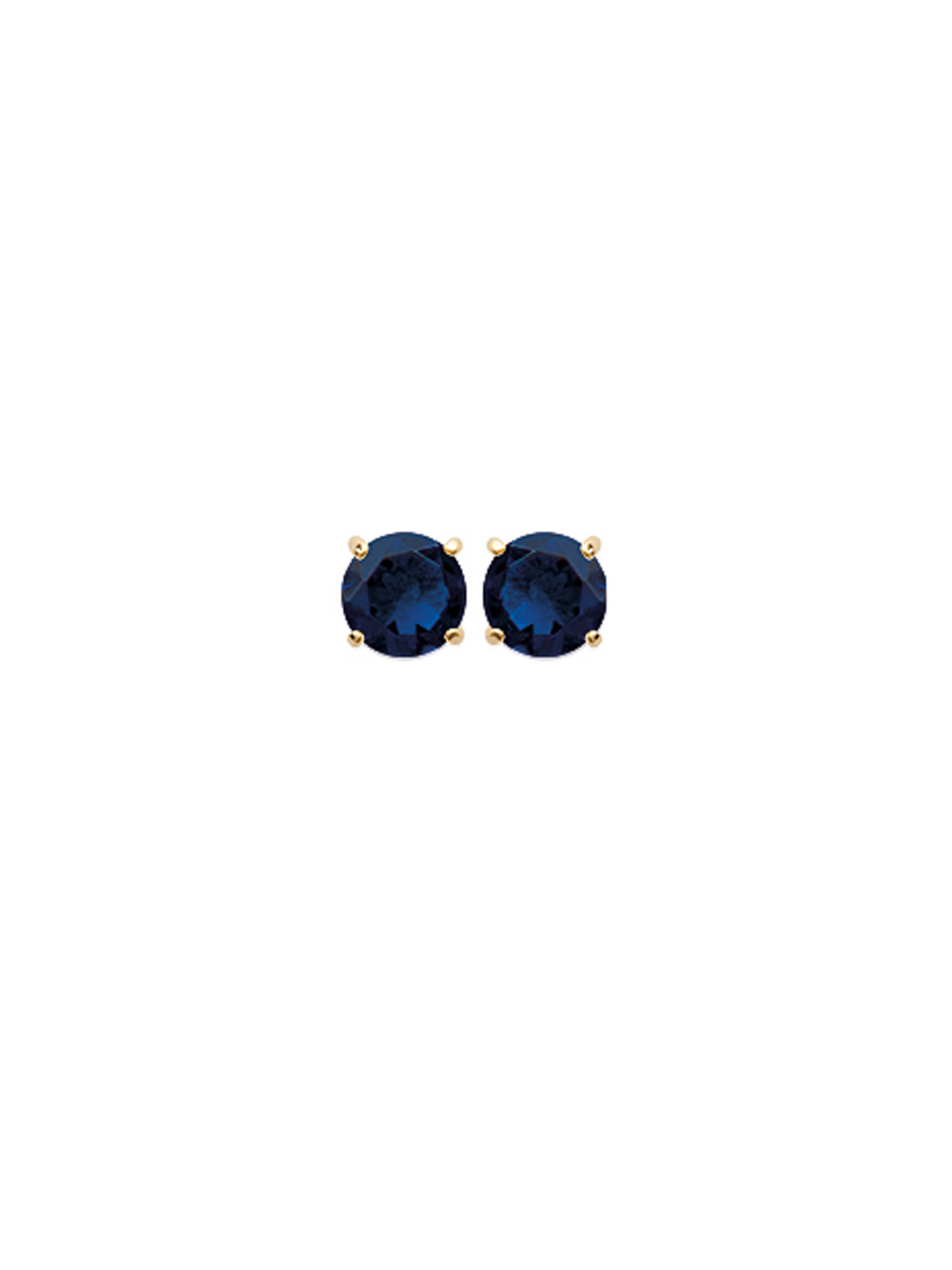 Puces d'oreilles pierre bleue