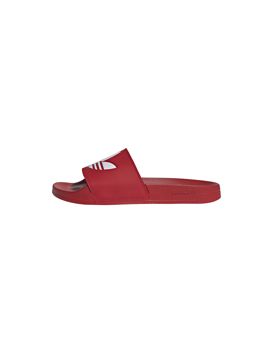 adidas Claquettes homme adilette lite rouge/blanc