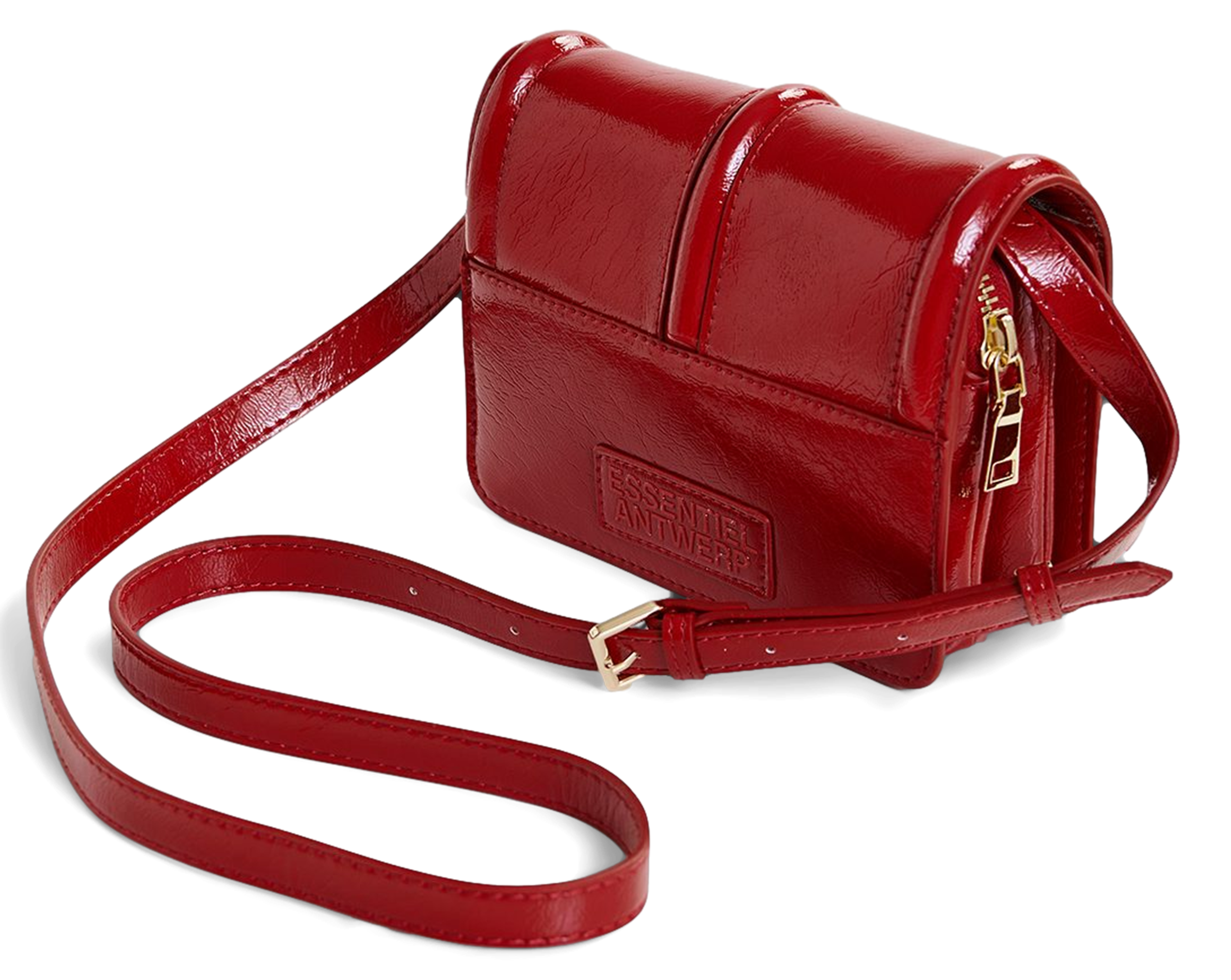 GEENA - Sac bandoulière verni | Rouge
