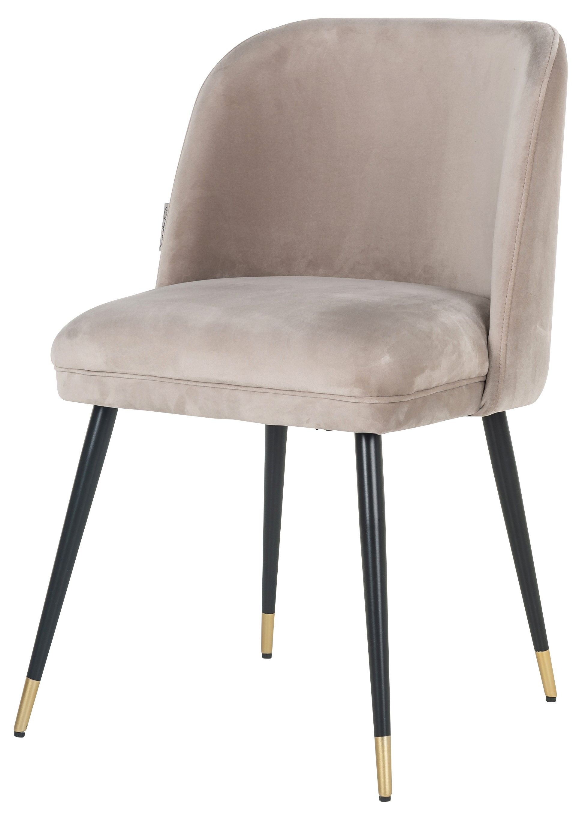 Eetkamerstoel 210854 Khaki Velvet Alicia B51 x D60 x H82 cm
