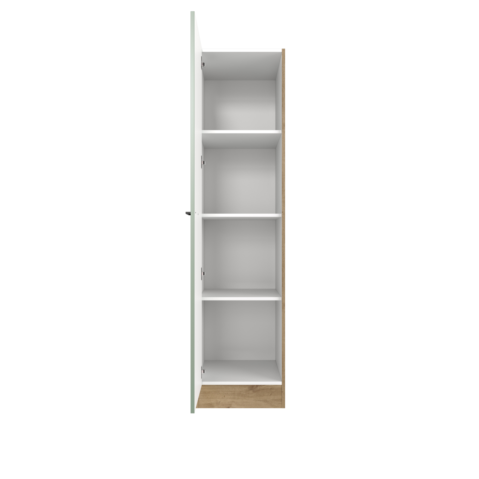 Geschirrschrank CARA - schilfgrün - Artisan Eiche - 50 cm