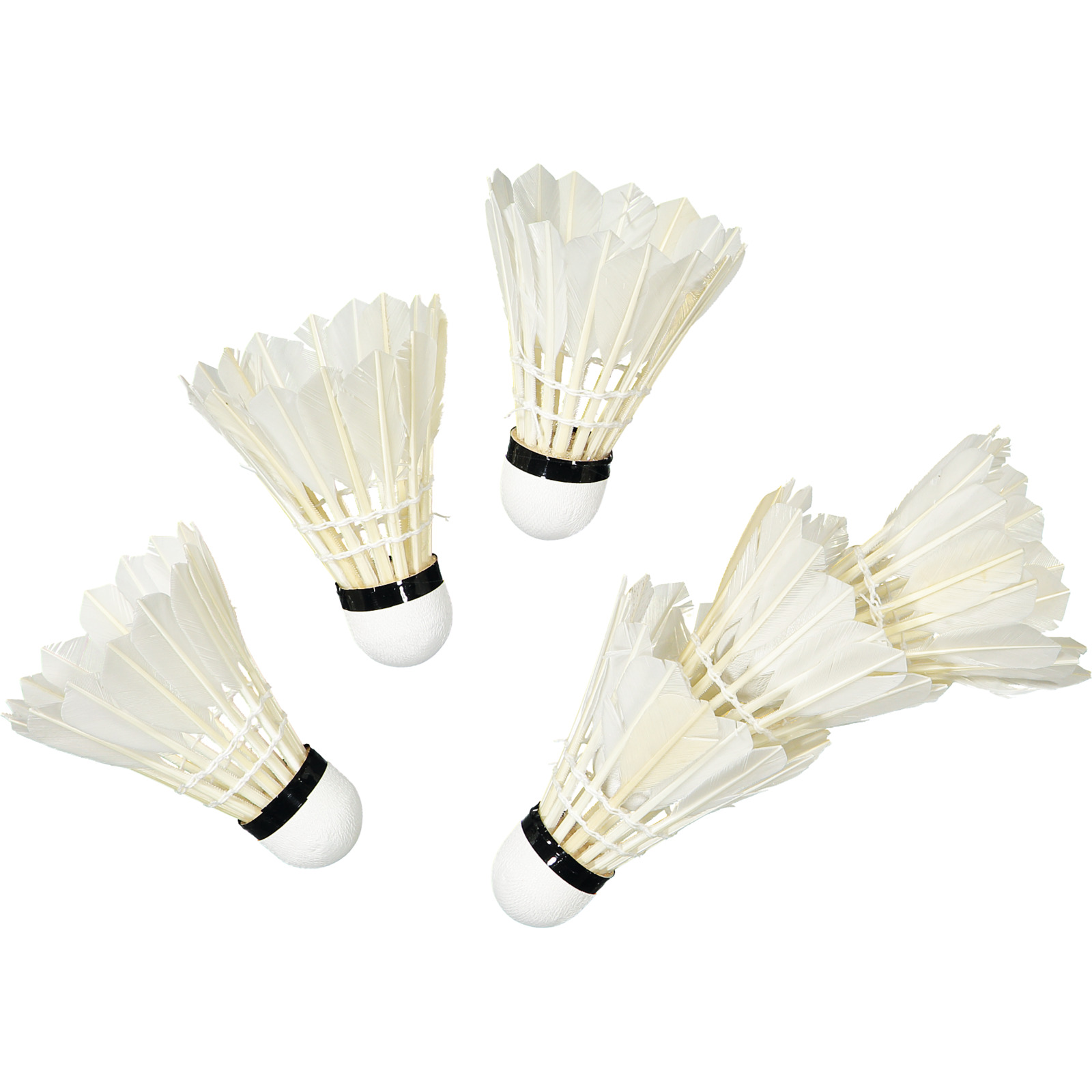 Hudora Naturfederbälle Speed (weiss)