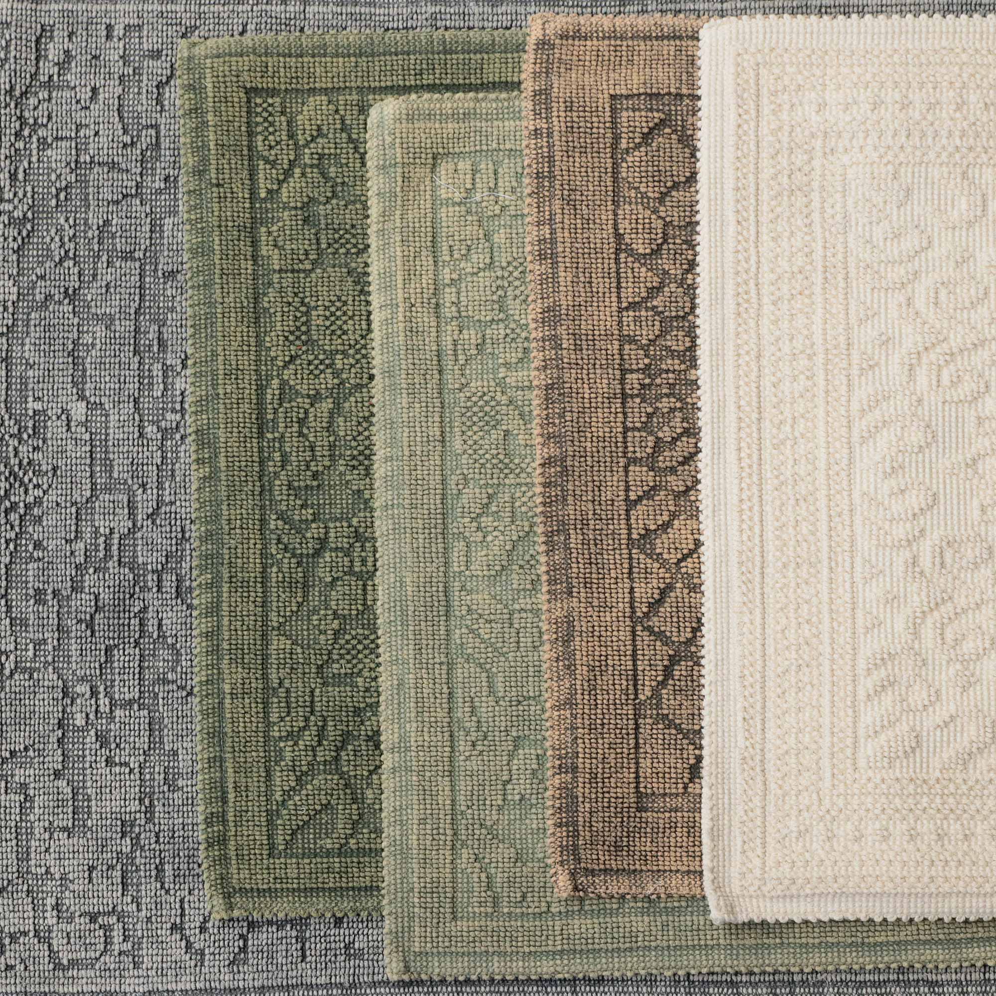 Badematte 'Izmir' aus Baumwolle, weiß, 60 x 50 cm & 120 x 70 cm von fischer's lagerhaus