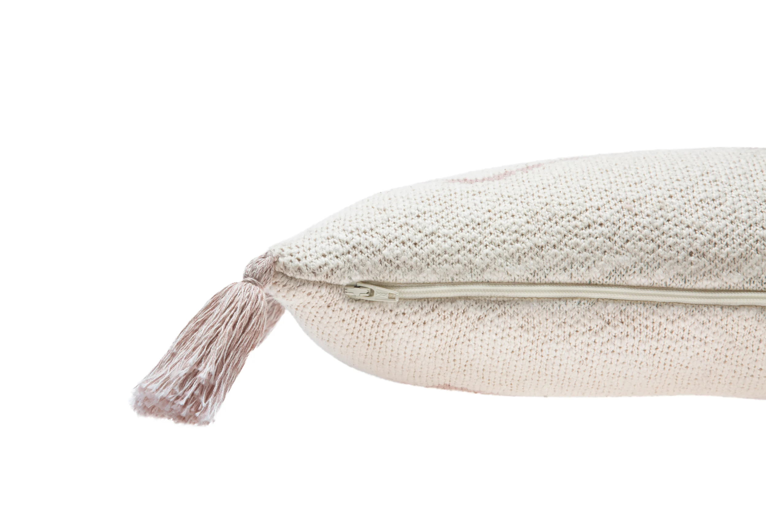 PETIT OASIS - Coussin en tricot en coton | Rose