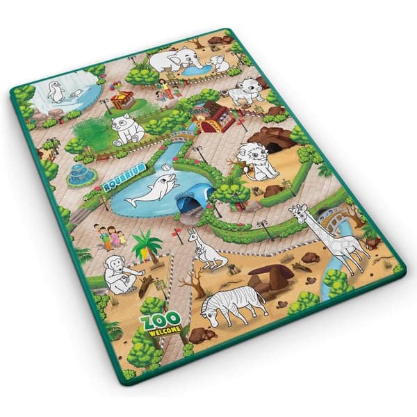 Fargerik og fleksibel tegnematte 120 x 90 x 0,3 cm Ricokids RK-344