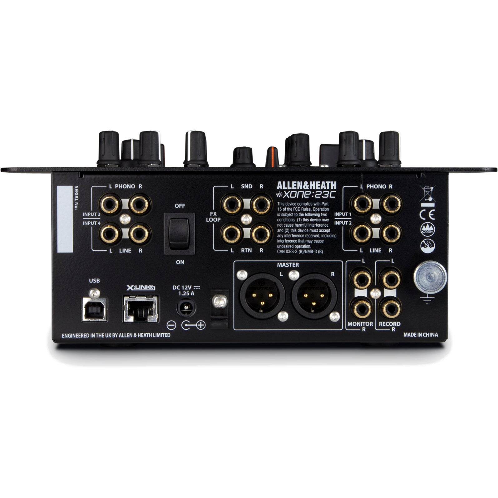 Allen & Heath Xone:23C DJ mixer met 4-kanaals geluidskaart