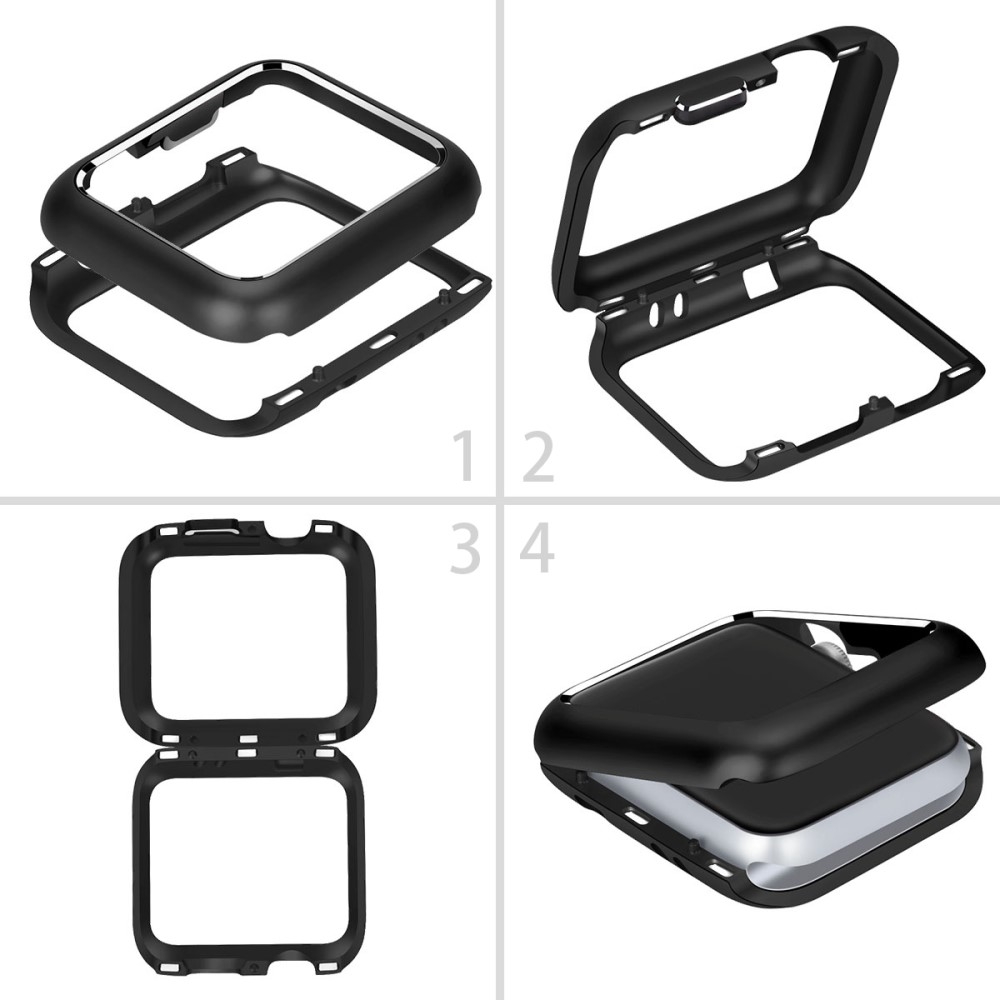 Apple Watch Series (42 mm) Magnetische Alu Schutzhülle Bumper Case (Magnet-Technologie) - Schwarz