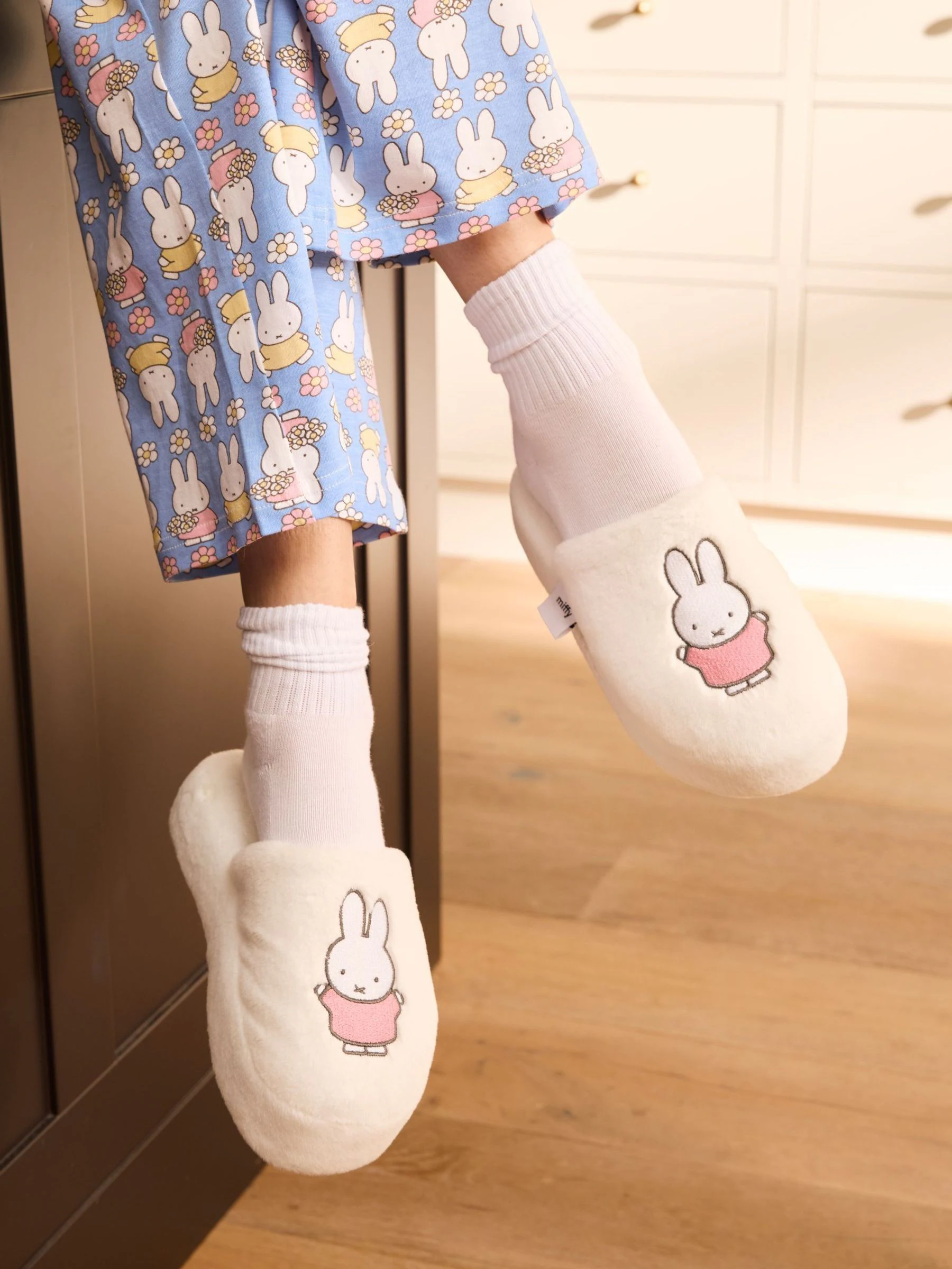 Skinnydip Miffy x Pink Dress Slippers