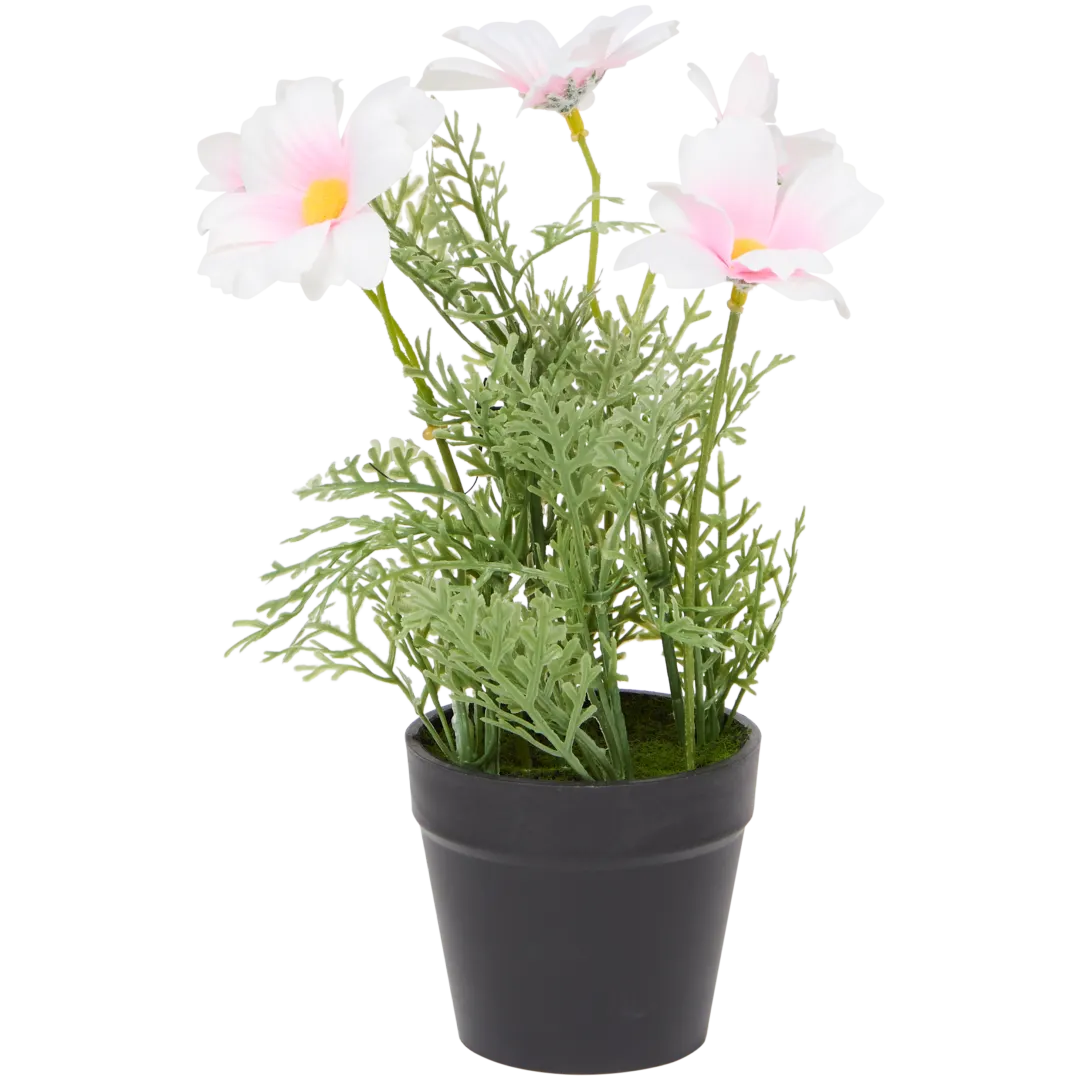 Fleurs artificielles en pot