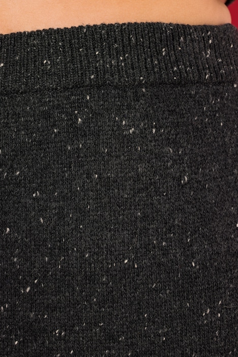 Strickrock, Slim Shape, Midilänge, Pepper&Salt