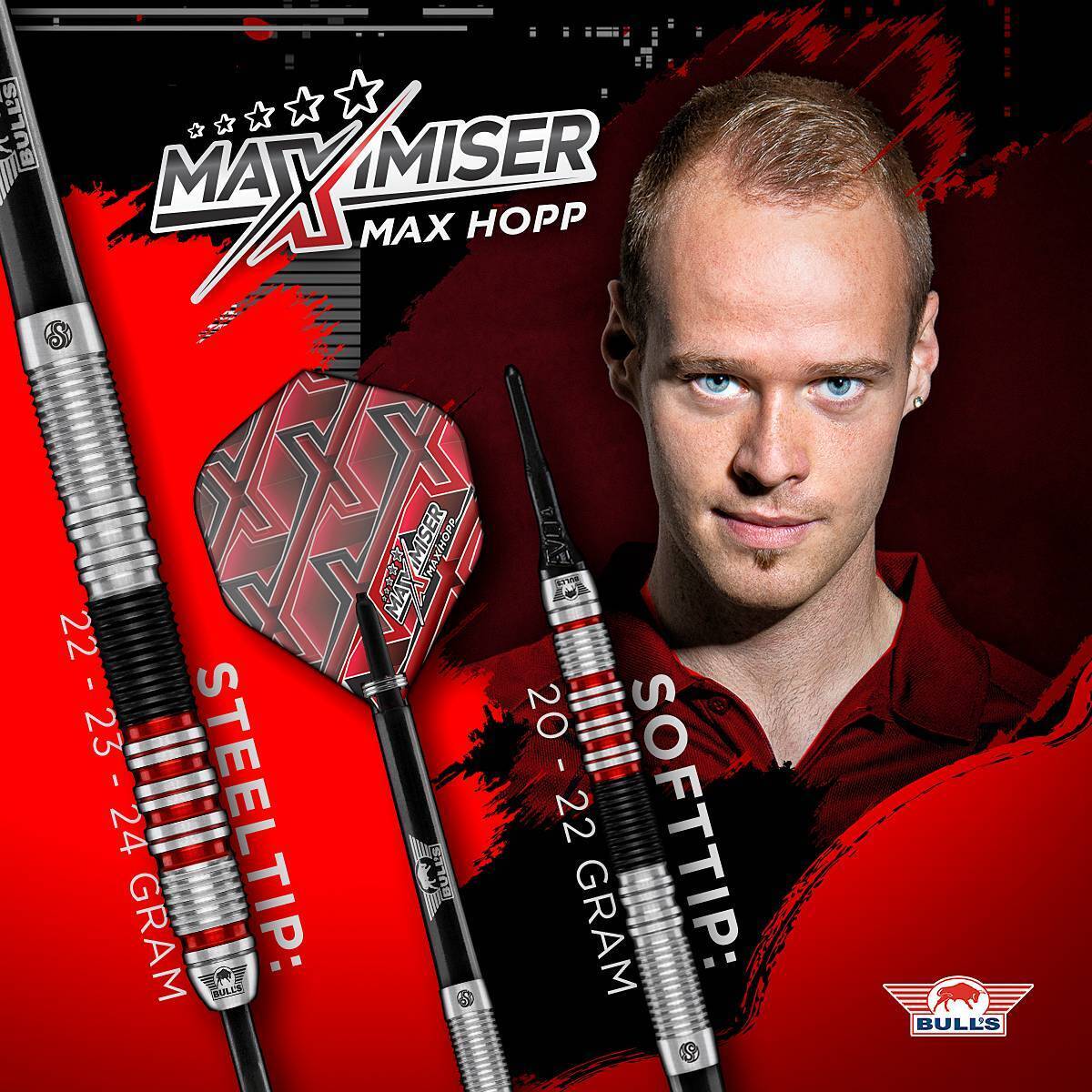 Bull' NL - Max Hopp 90% 3.0 - Steeldart