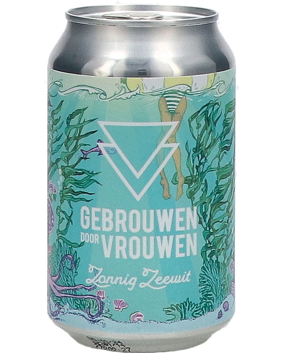 Gebrouwen Door Vrouwen Zonnig Zeewit Blik 33 cl