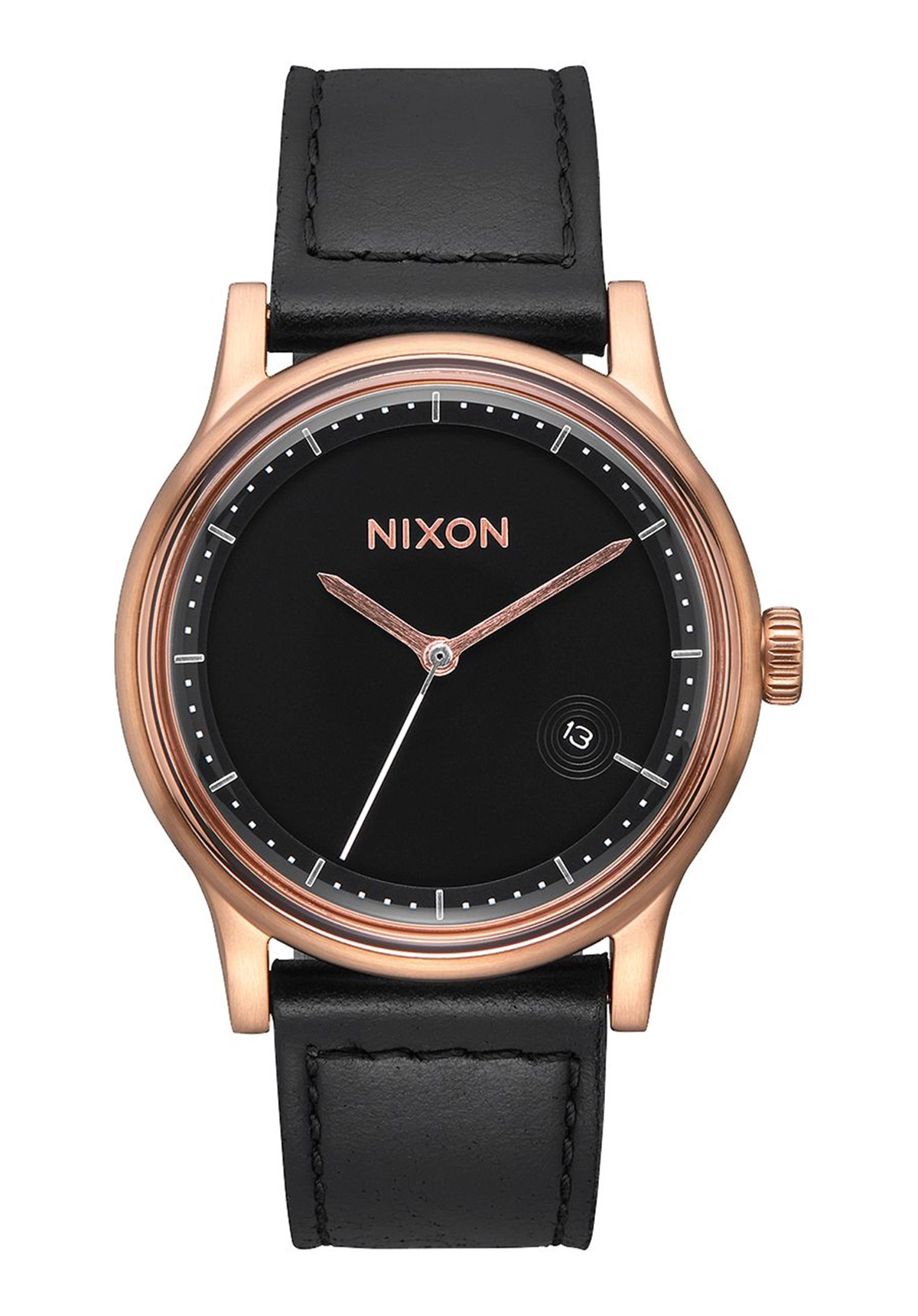 Nixon The Station Leather Rose Gold / Black A1161-1098
